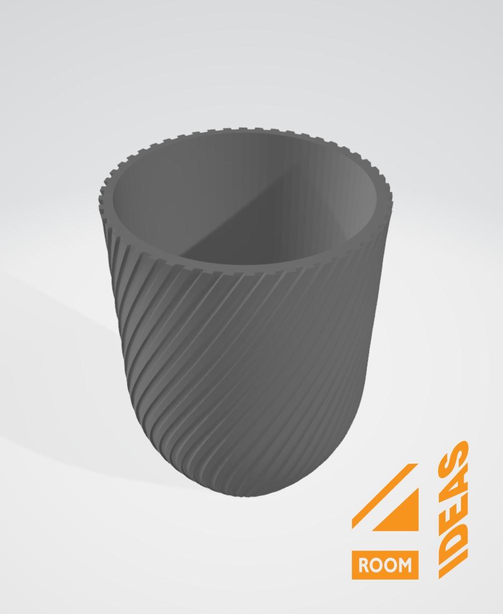 Bullet Planter Pot 3 - hanging planter + stands 3d model