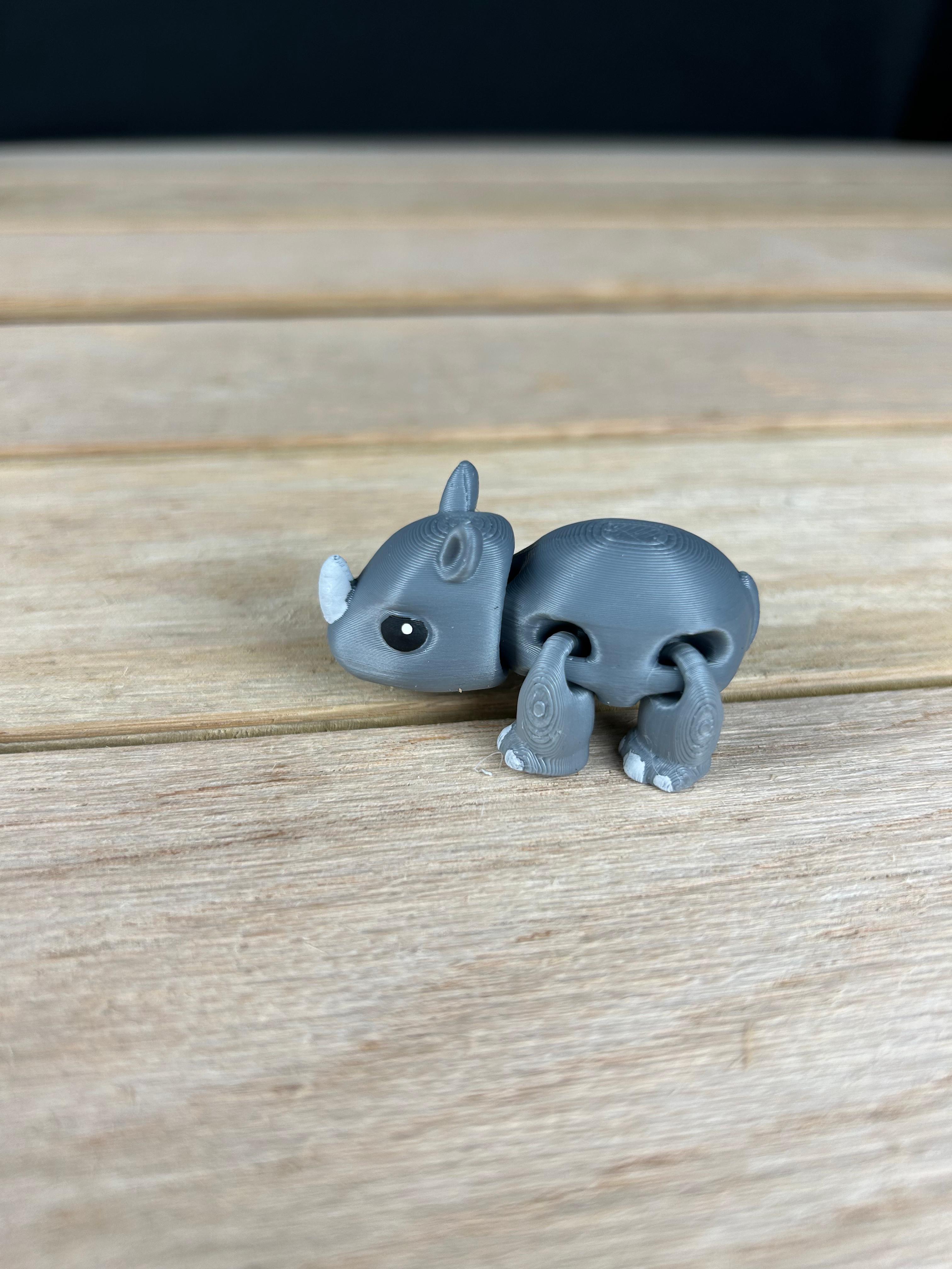 Chibi Rhino Fidget 3d model