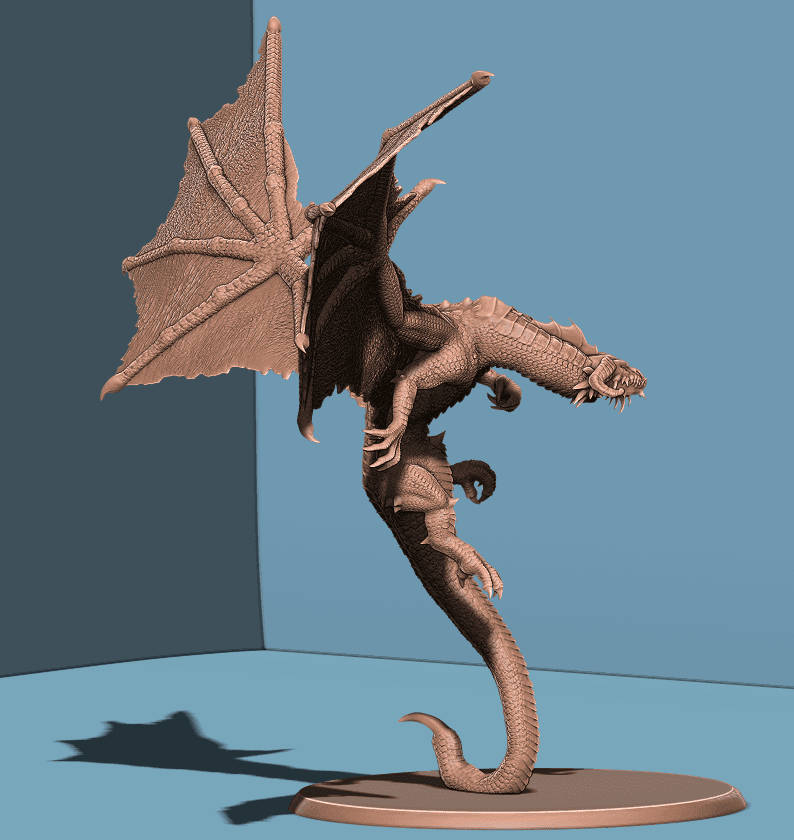 Young Black Dragon 3d model