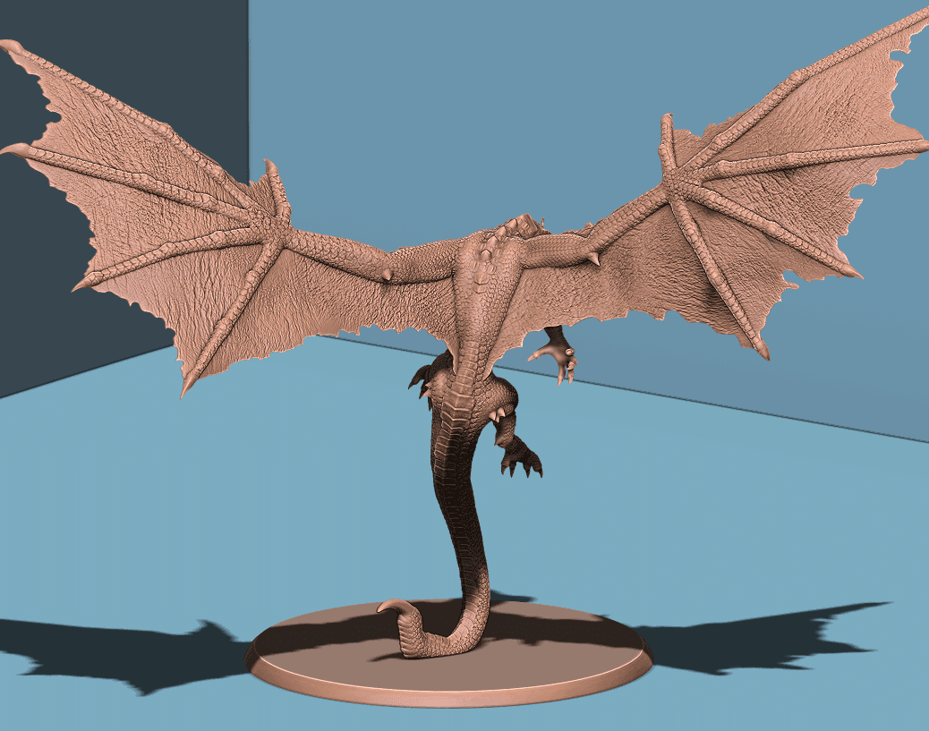 Young Black Dragon 3d model