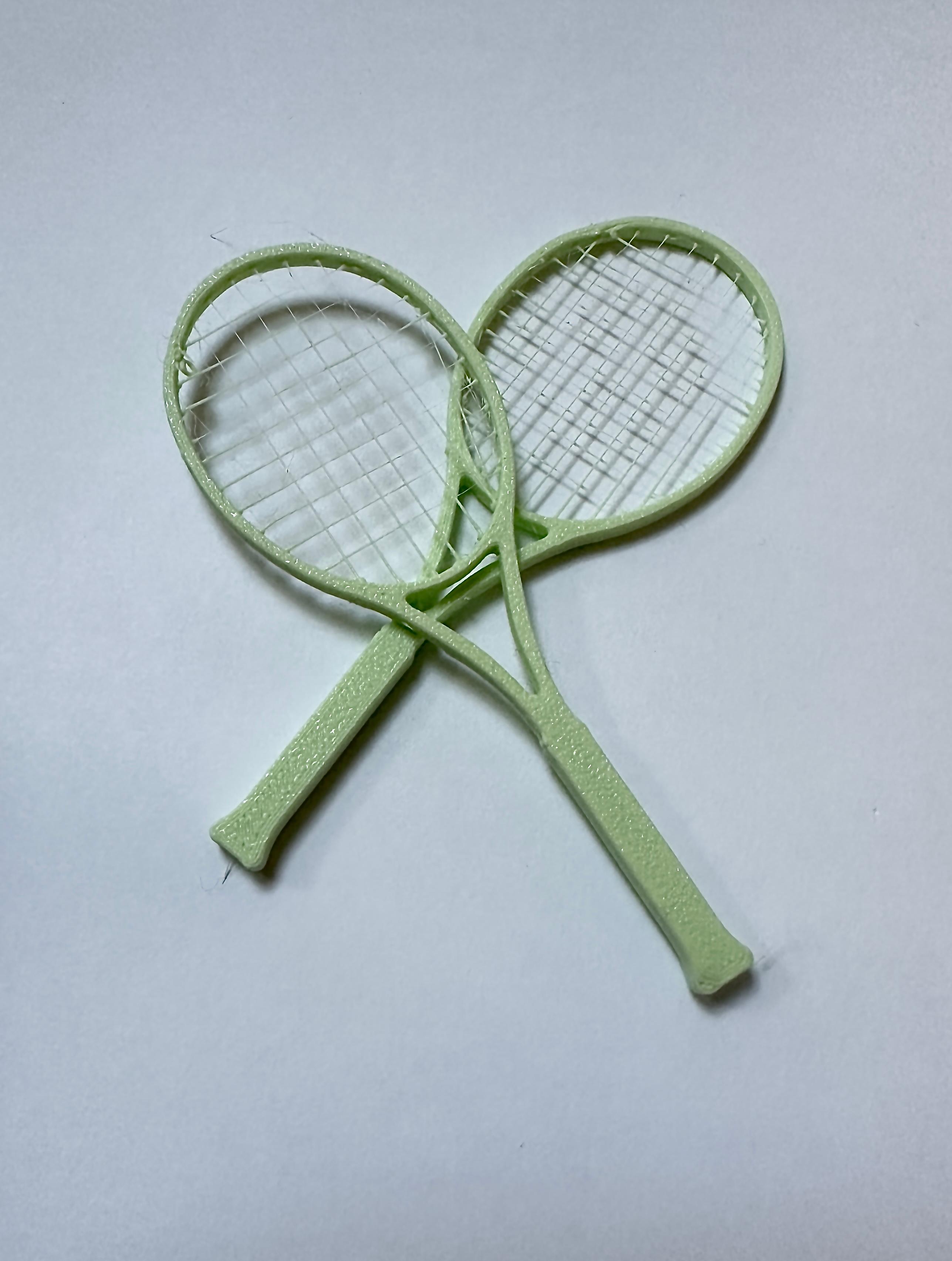 Tennis racket bridge test 3d model