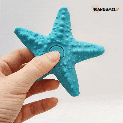 Starfish Fidget Spinner (Wide) 3d model