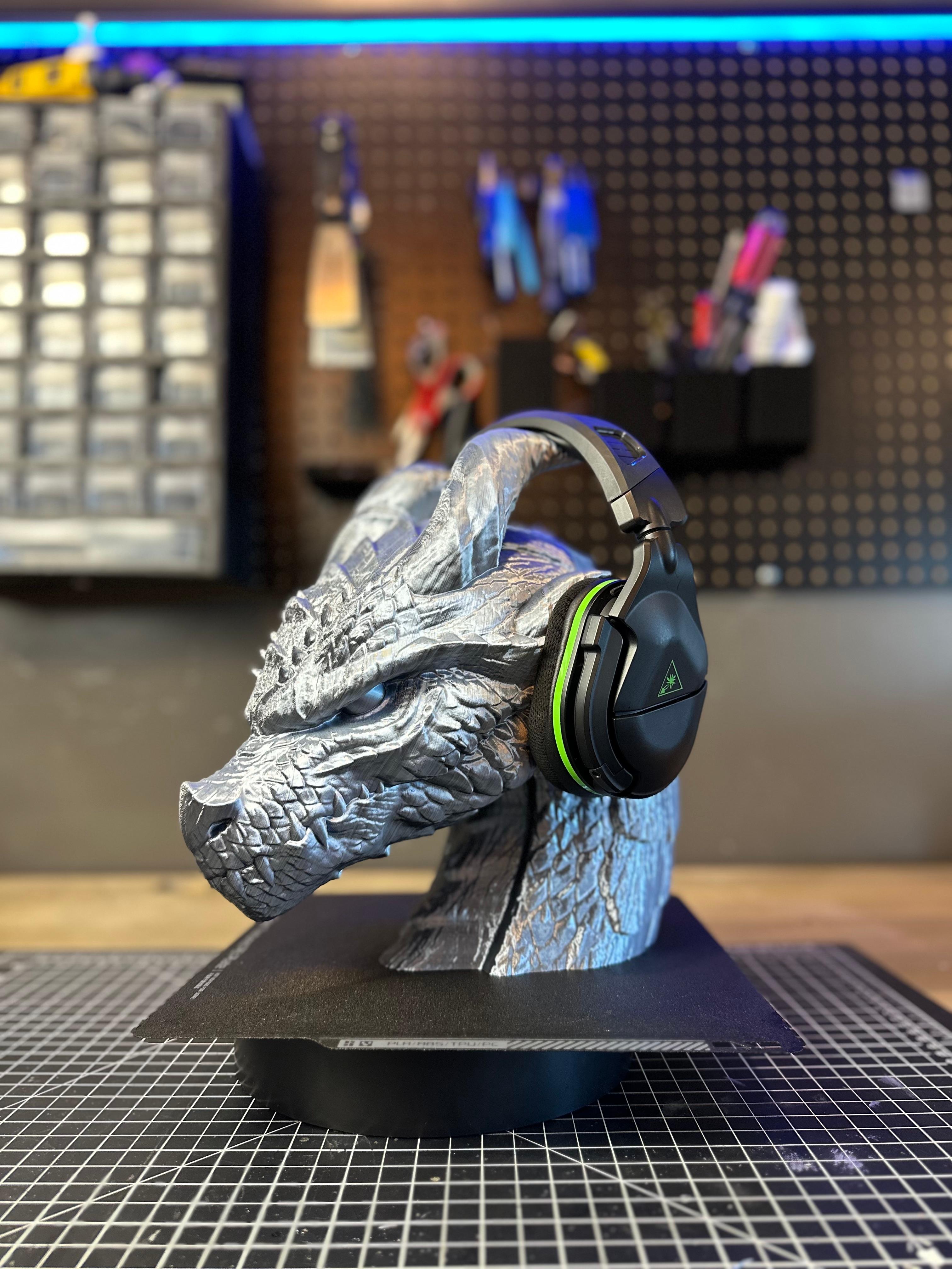 Dragon Headphone Holder/Sculpture 3d model