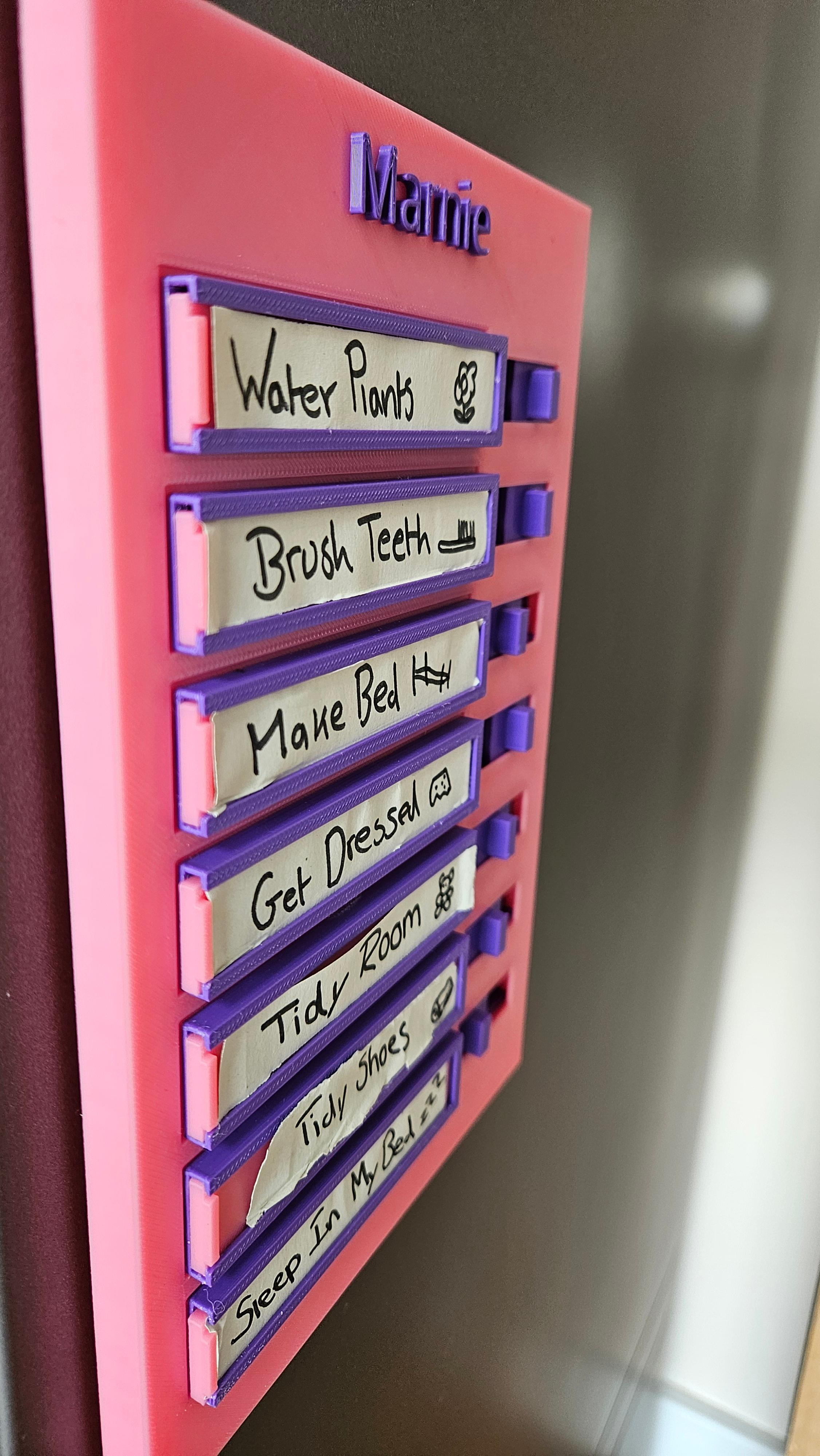 Task / Chore / Check List Board 3d model