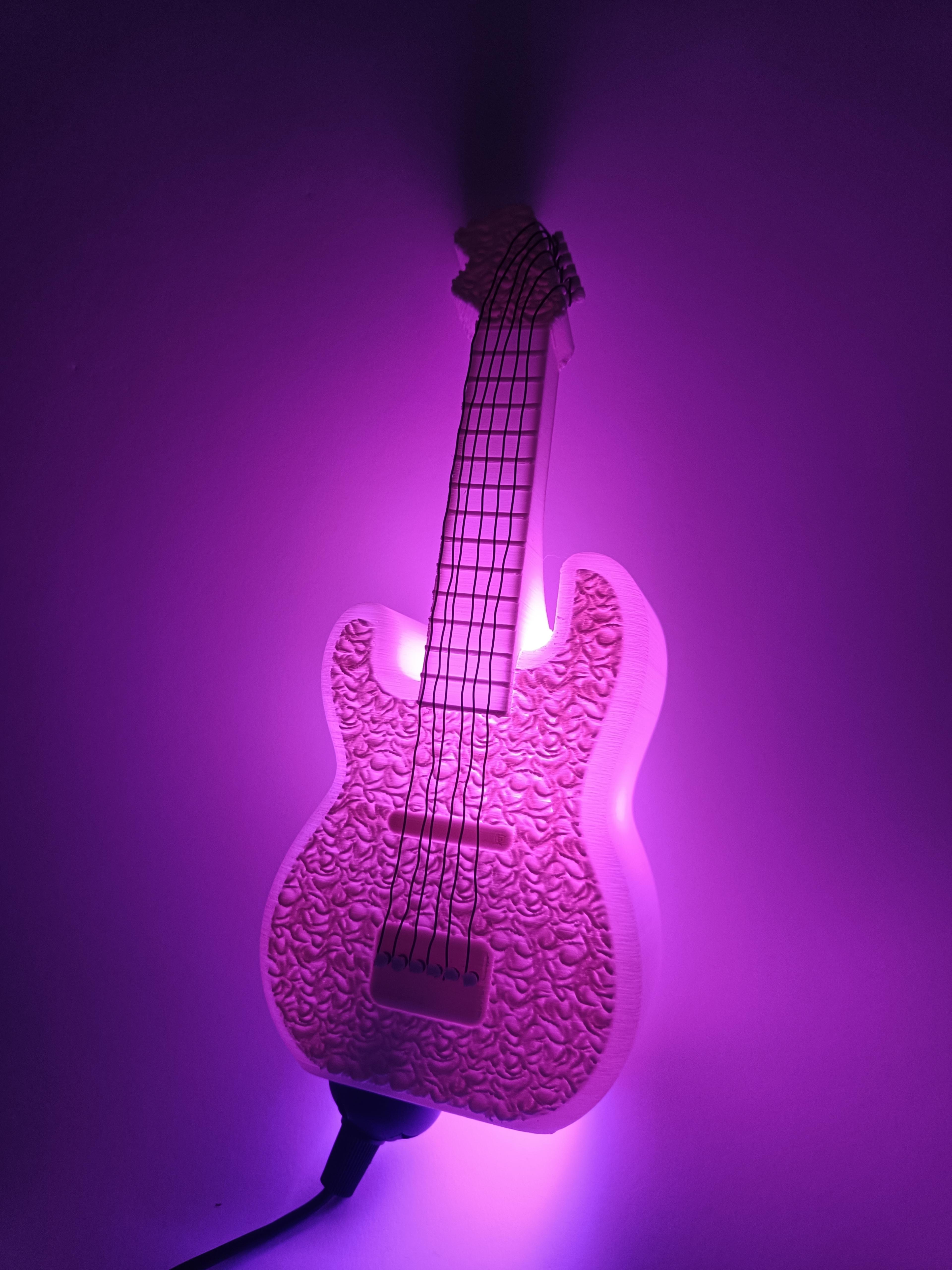 Guitar Lamp 3d model