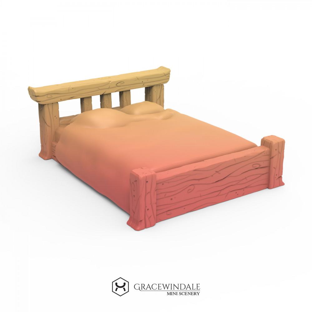 Double Bed 3d model