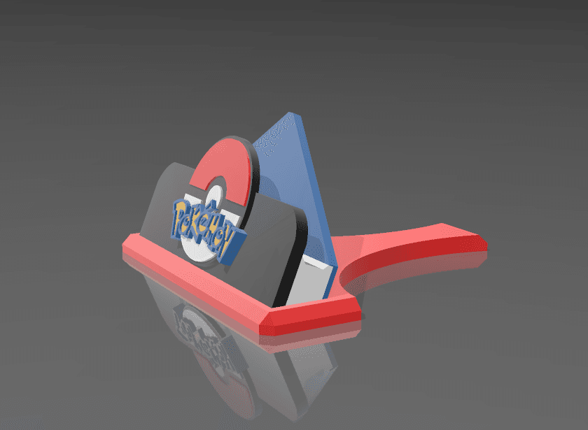 Pokemon graded card holder 3d model