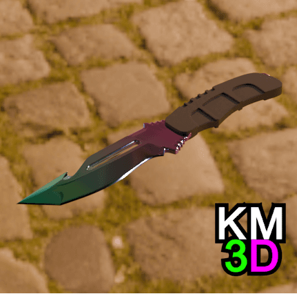 Survival knife CSGO 3d model