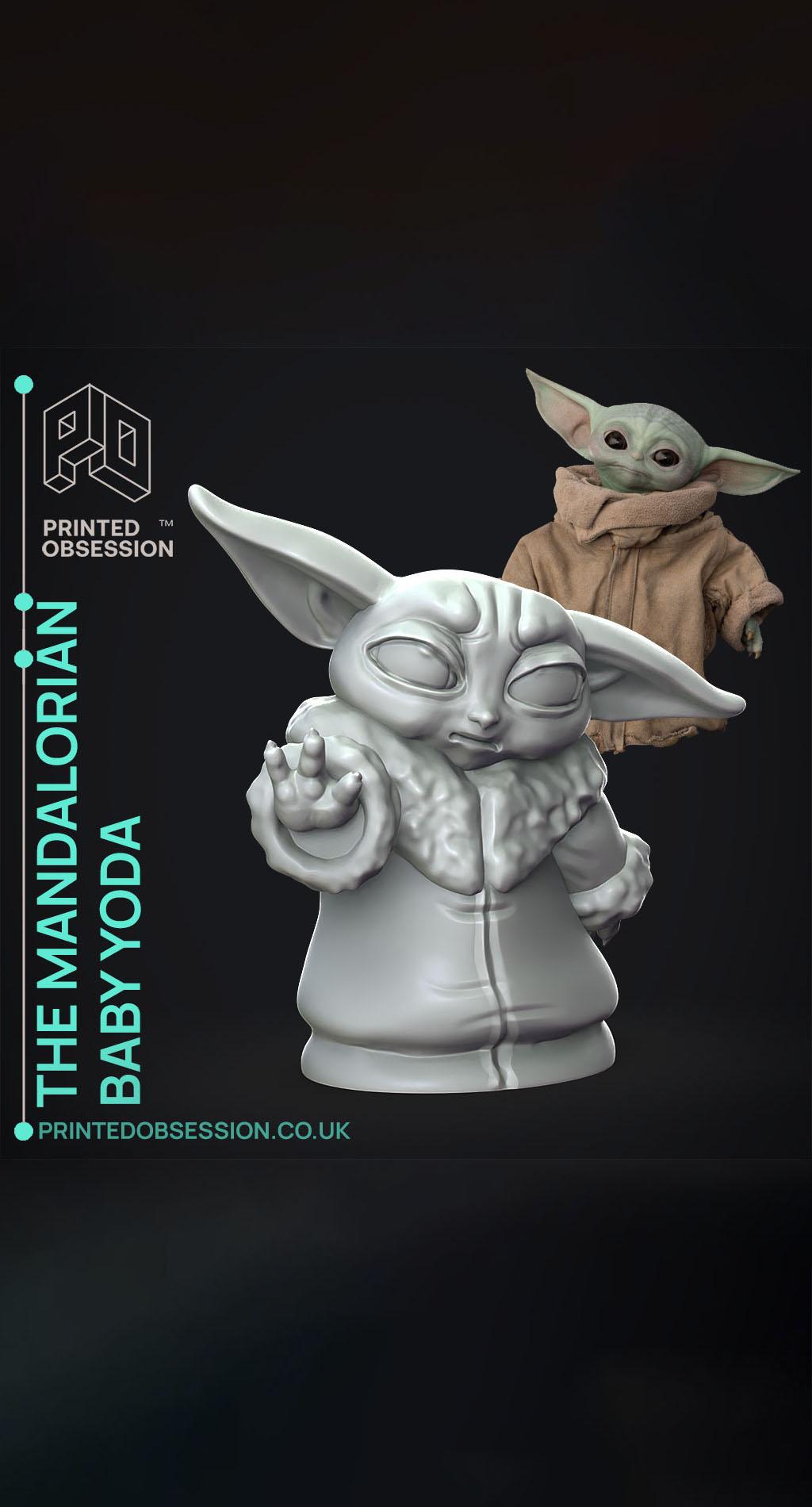 Baby Yoda - Force Push - The Mandalorian 3d model