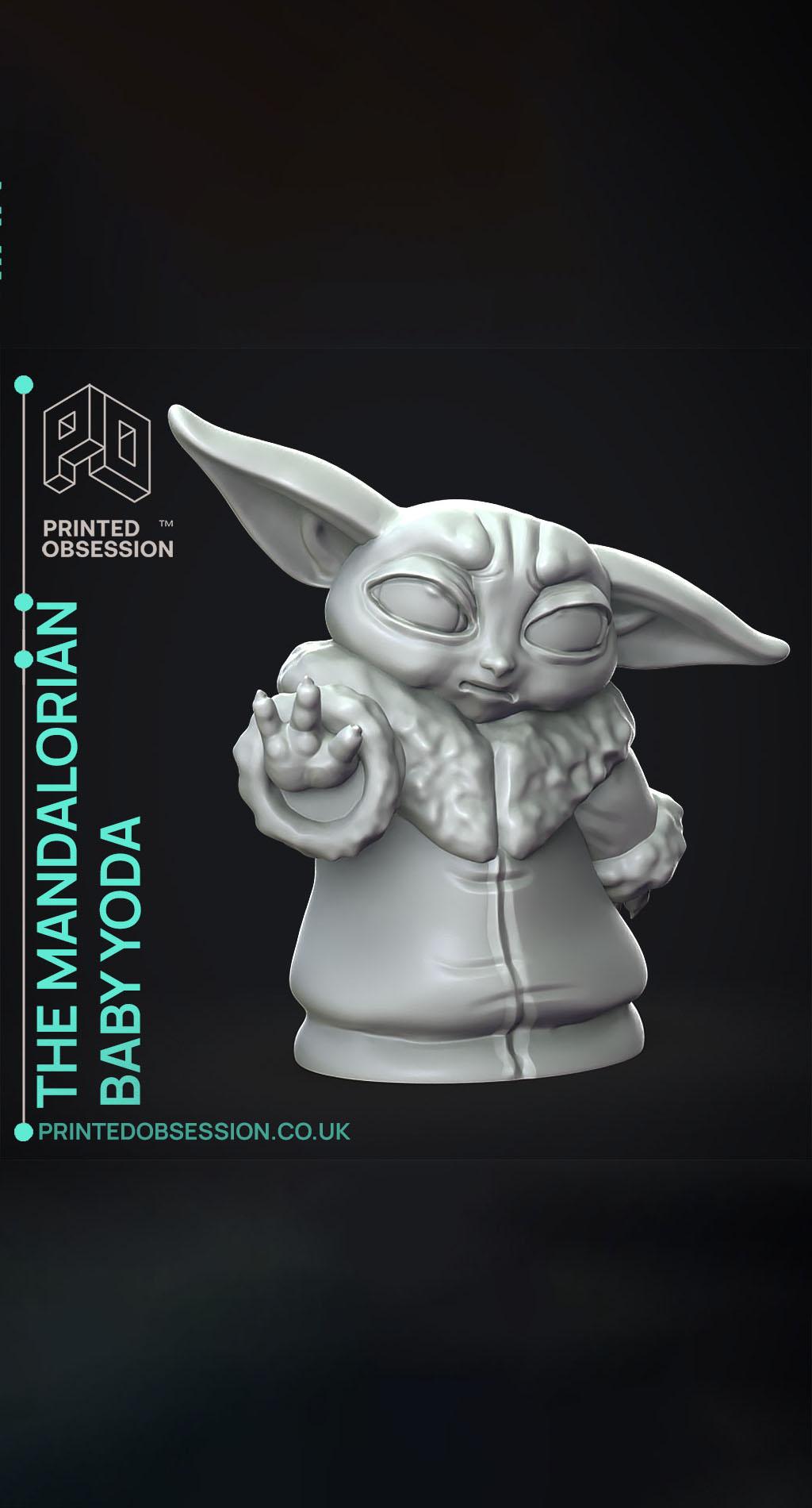 Baby Yoda - Force Push - The Mandalorian 3d model