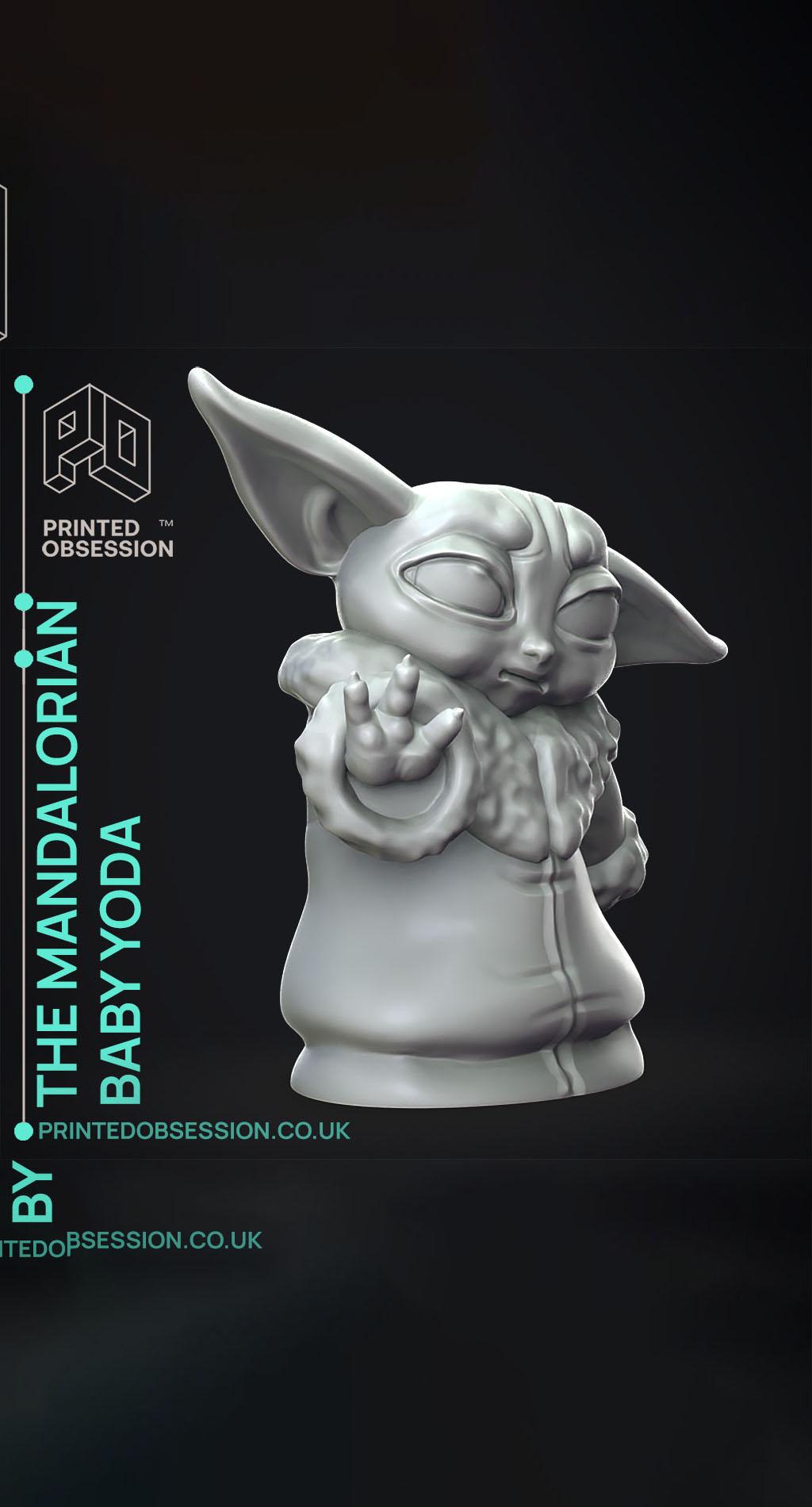 Baby Yoda - Force Push - The Mandalorian 3d model