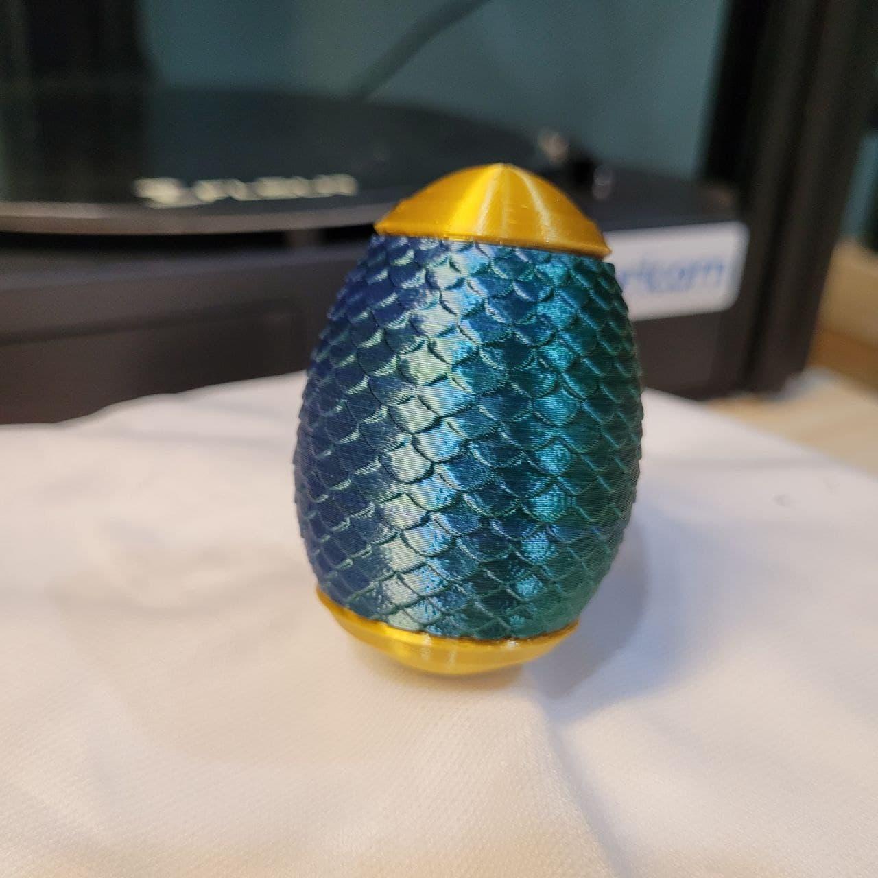 Dragon Scale Easter Egg Container 3d model