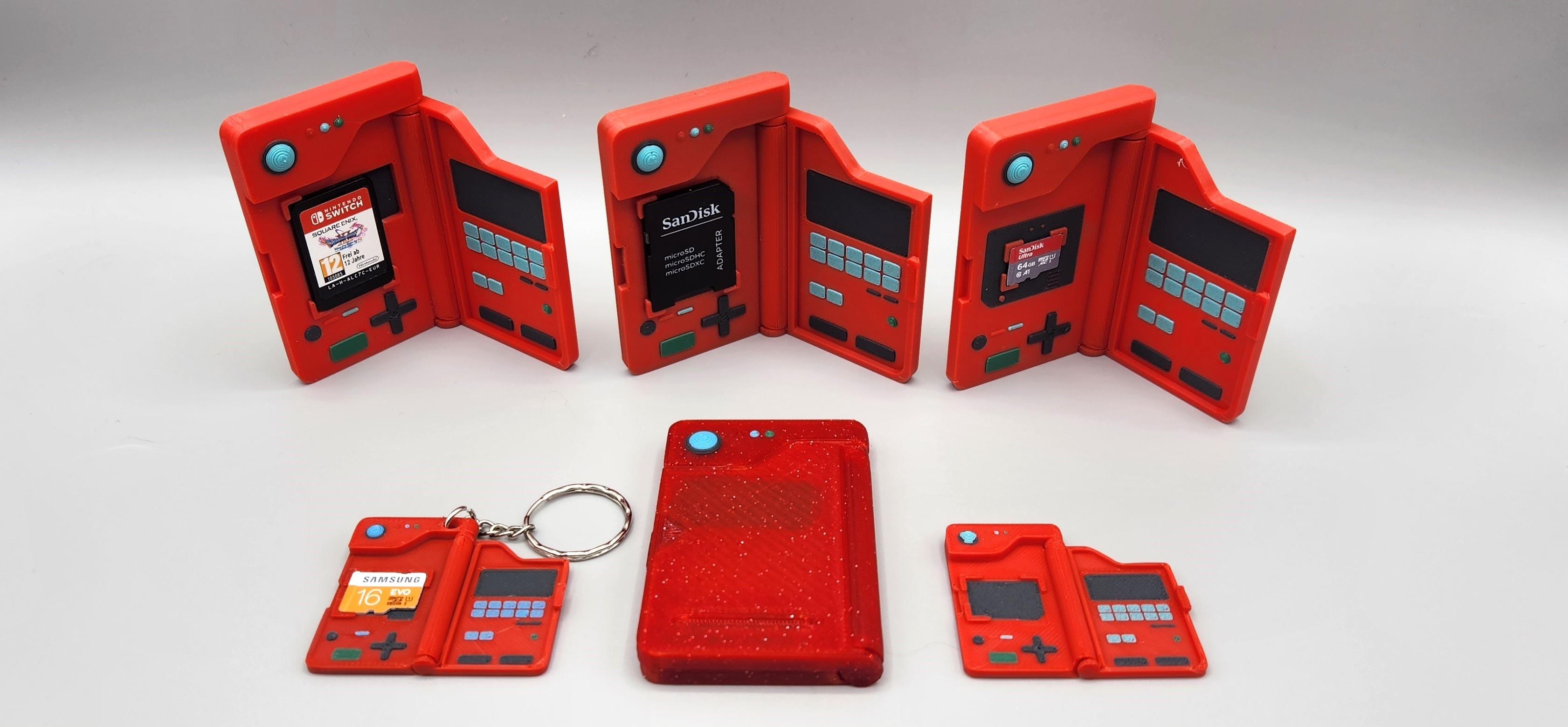 POKEMON - POKEDEX - SD, MICRO SD & NINTENDO SWITCH CARD HOLDERS 3d model