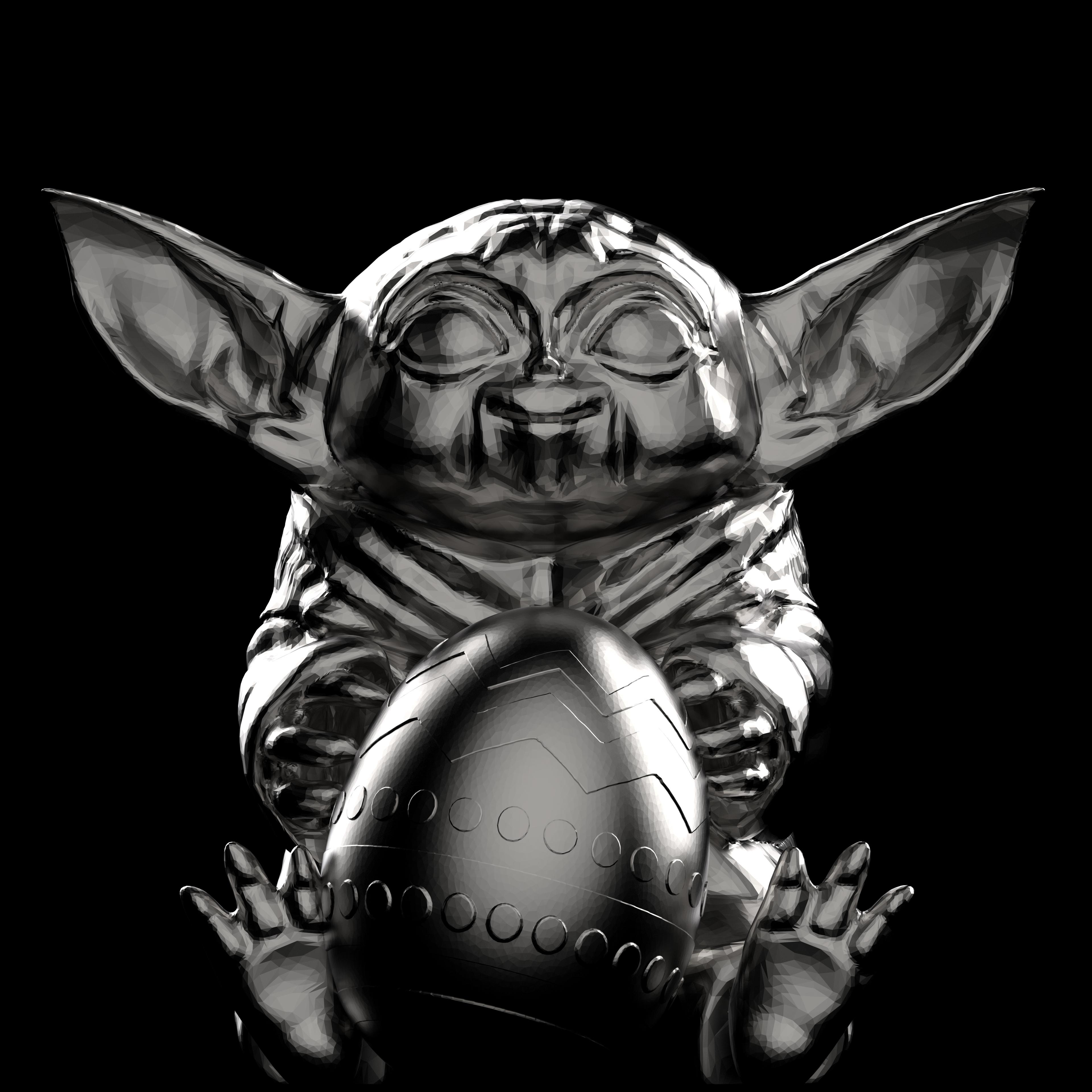 Smiley Yoda.stl 3d model