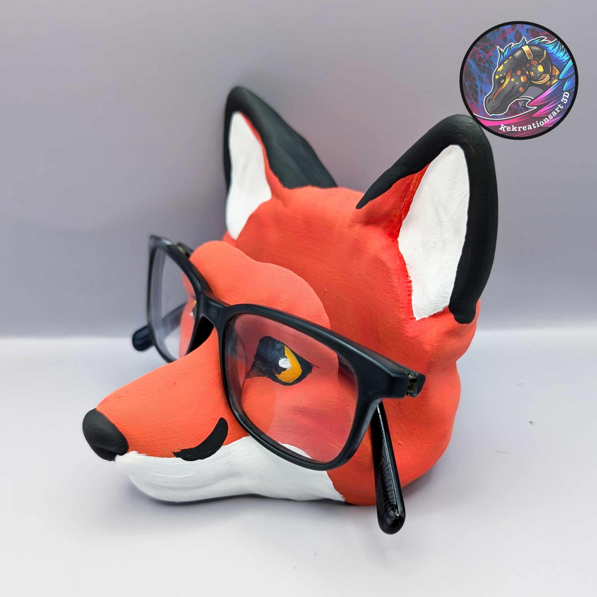 Fox Eyeglasses Holder 3d model