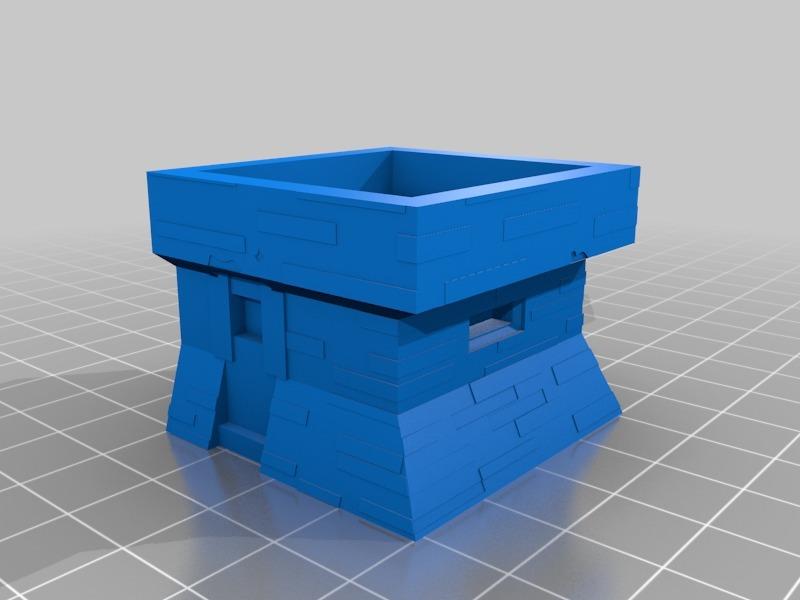 Sea wall Bunkers 3d model