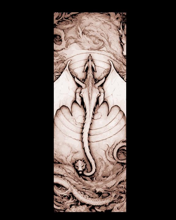 Dragon Etchings - Set of 3 Bookmarks 3d model