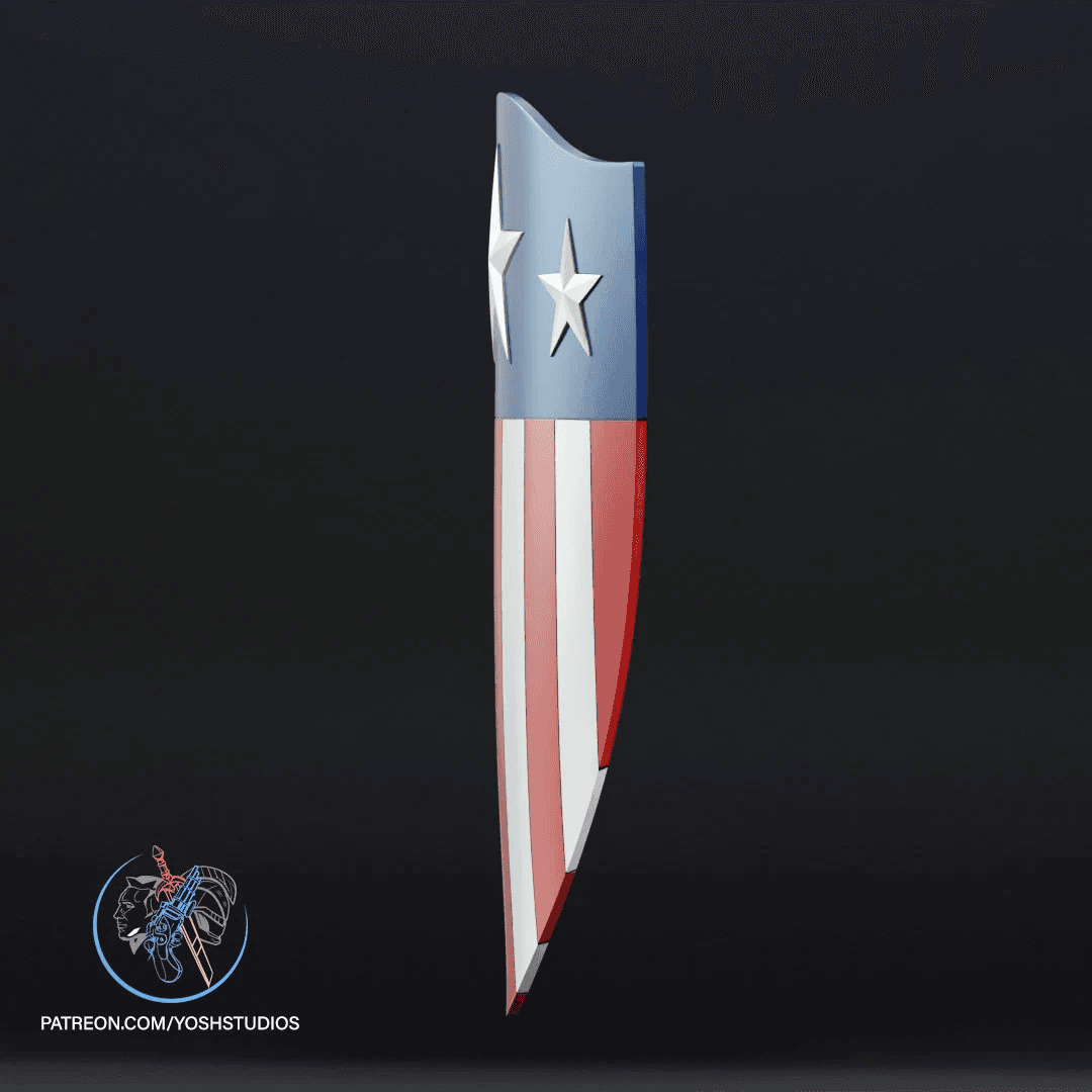 WW2 Captain America Shield 3D Print File STL 3d model