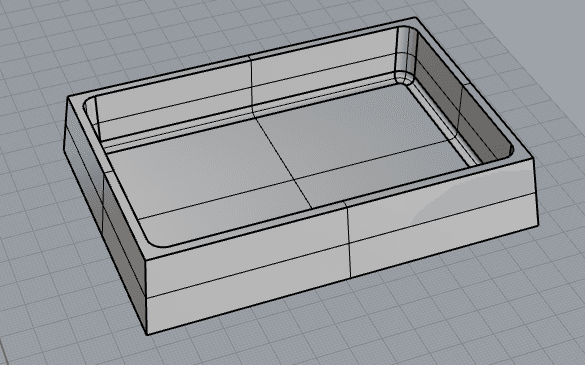  1d wide base screw tray 3d model