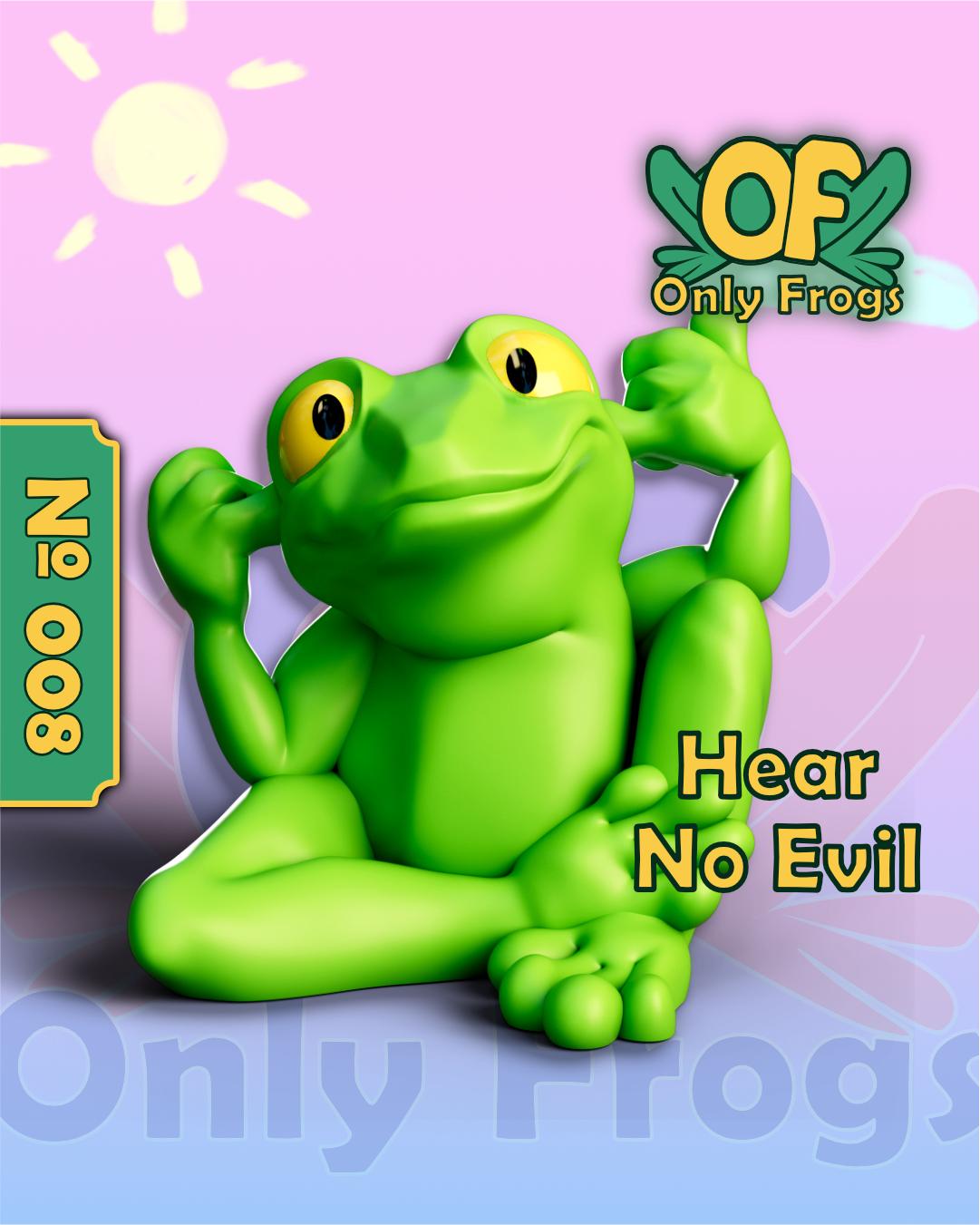 Hear No Evil Frog 3d model