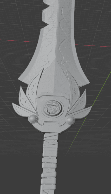 Rogue Red Ranger Sword LC.stl 3d model