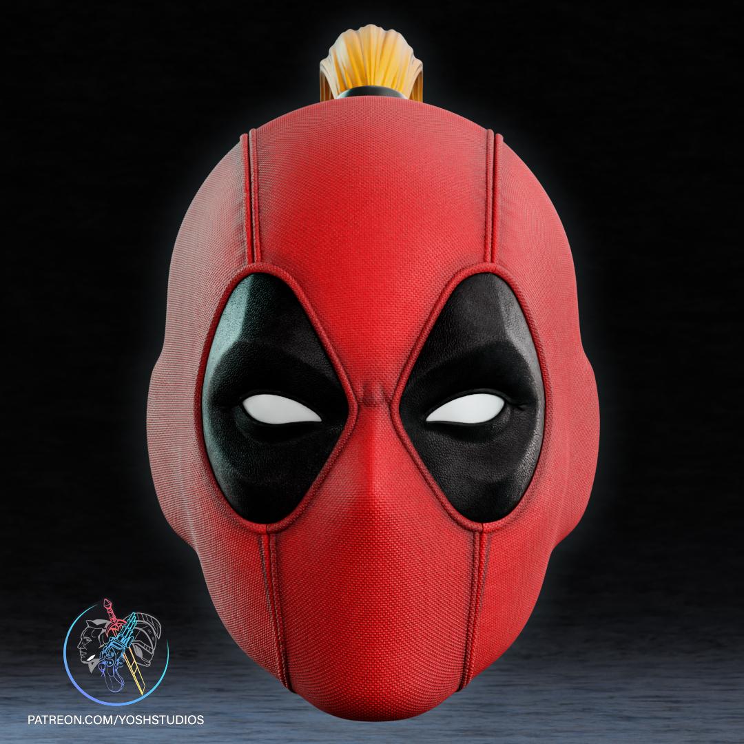 Comic Lady Deadpool Mask 3d Printer File STL 3d model