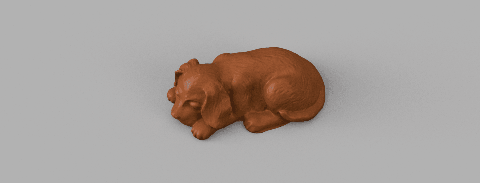 Dog sleeping 3d model