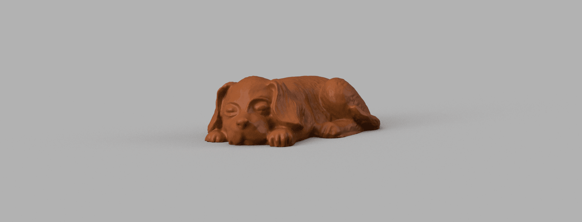 Dog sleeping 3d model