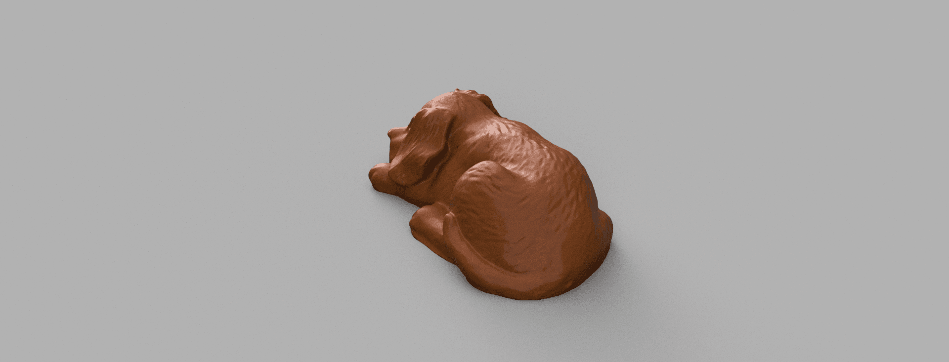 Dog sleeping 3d model