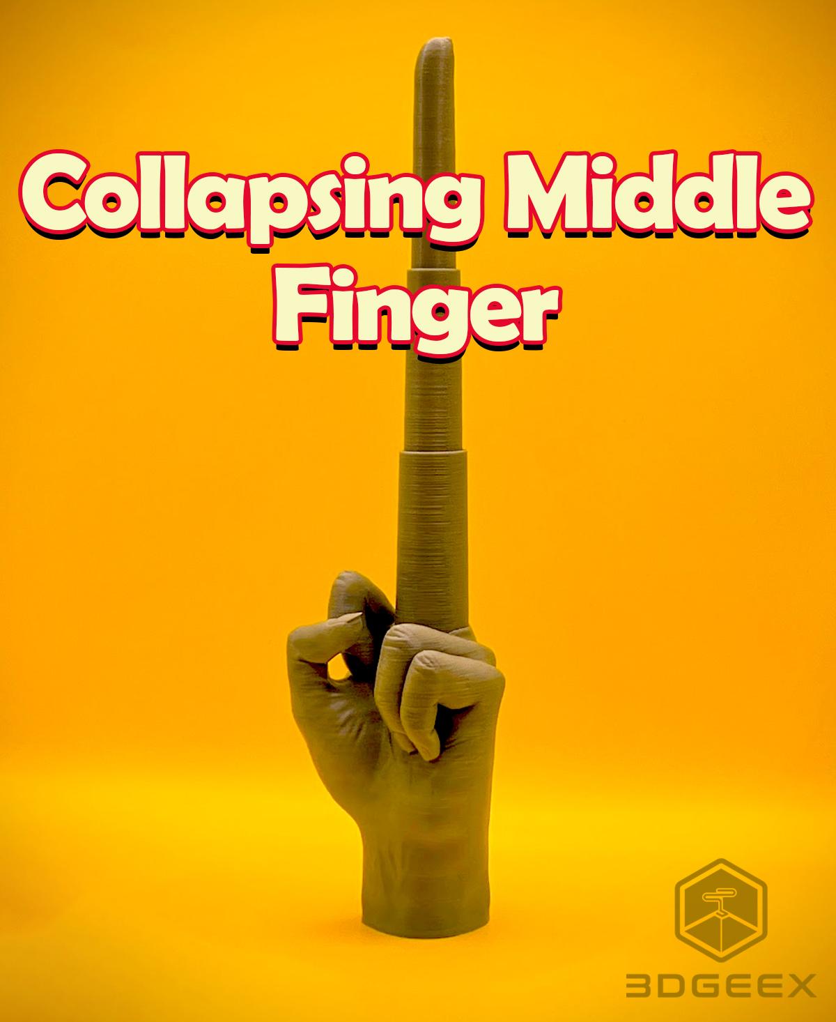 Collapsing Middle-Finger 3d model