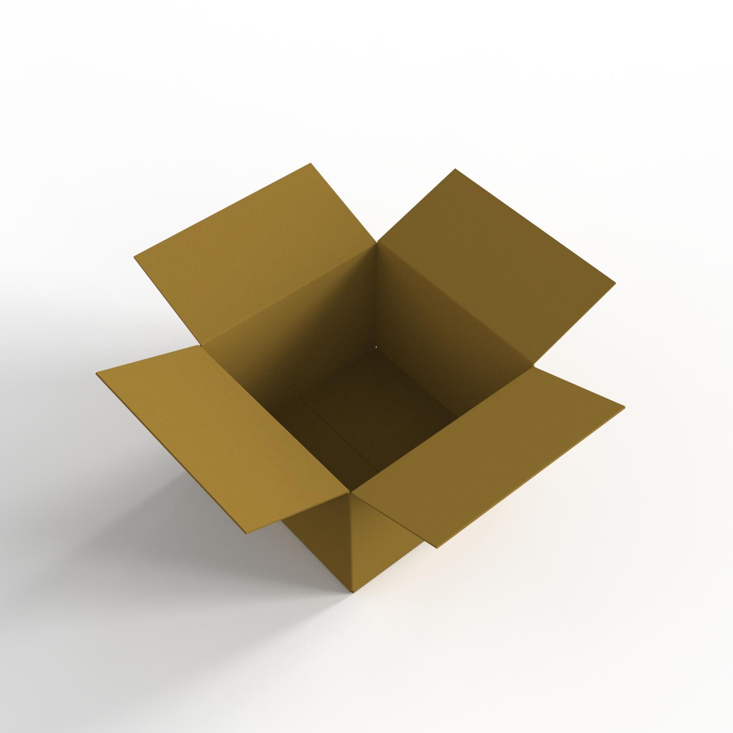 Square Card Board BoxSTEP 3d model