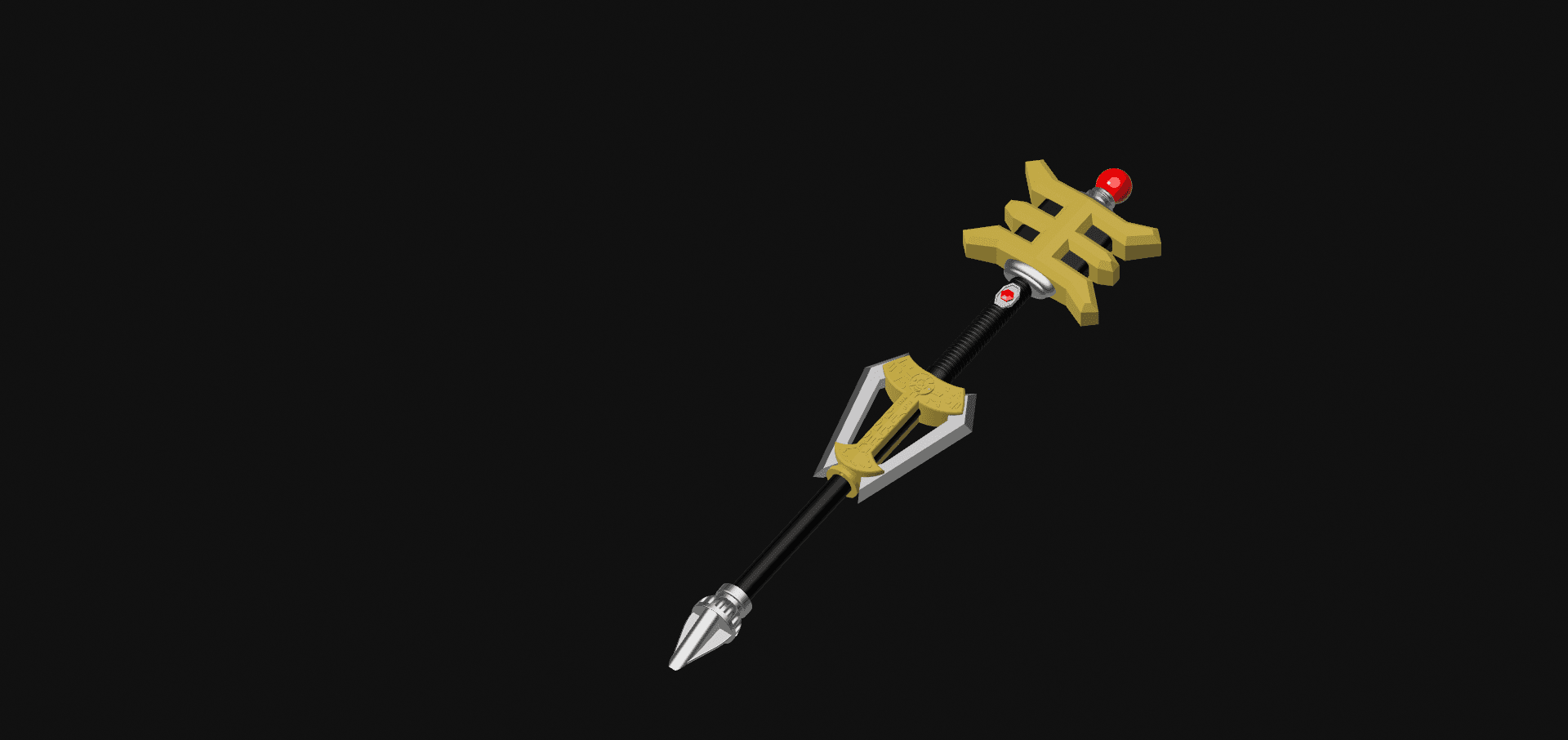 Gold Ranger Golden Power Staff - Power Rangers ZEO 3d model