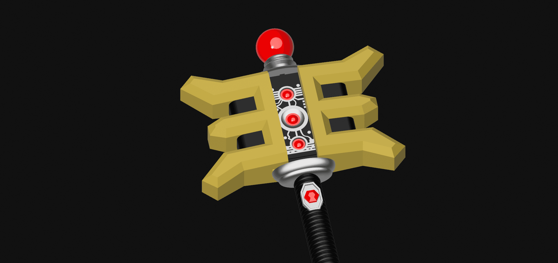 Gold Ranger Golden Power Staff - Power Rangers ZEO 3d model