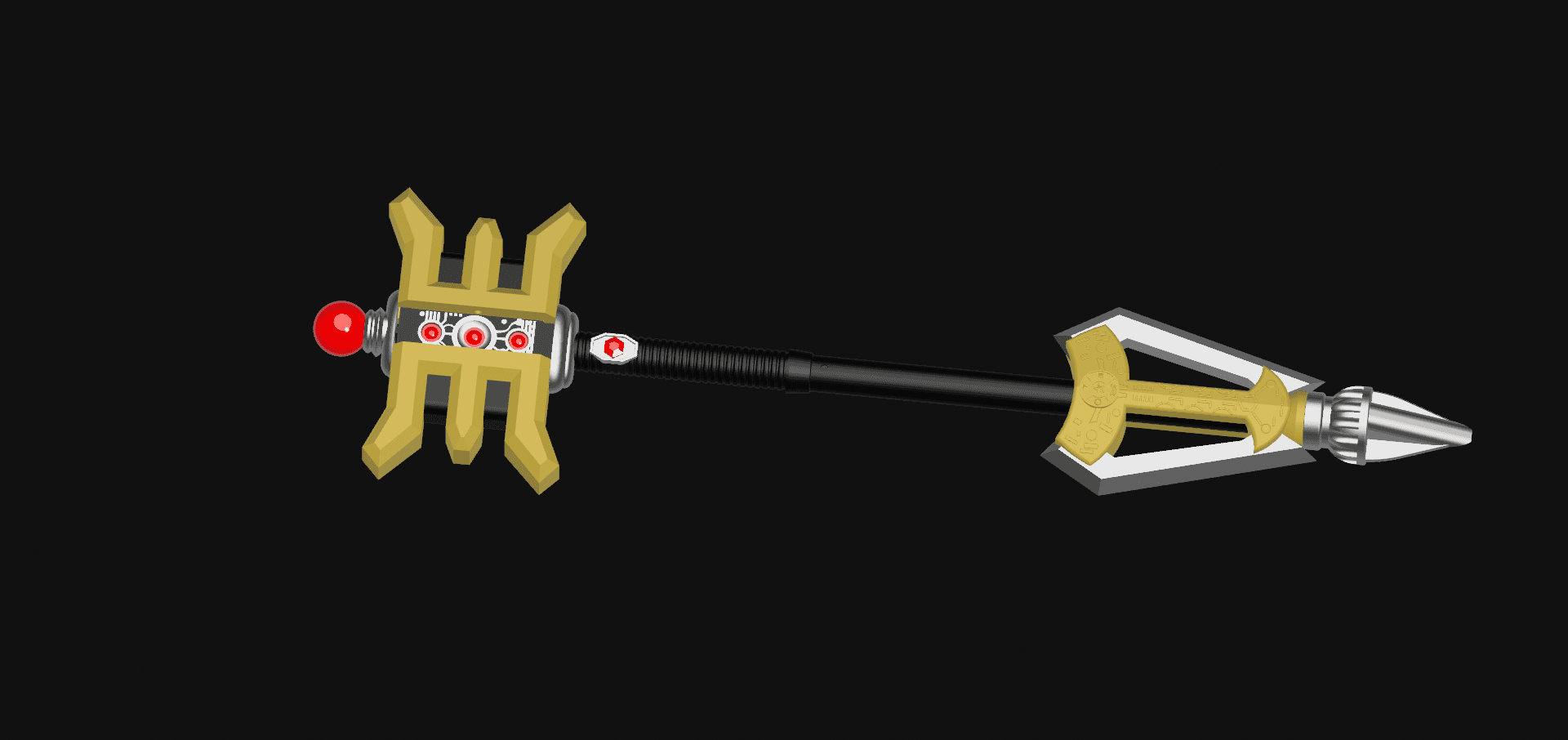 Gold Ranger Golden Power Staff - Power Rangers ZEO 3d model