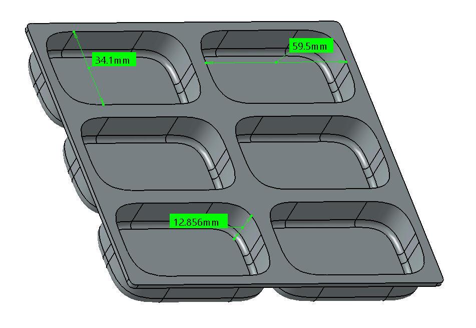 Soap Mold - Guest Size Soap 3d model