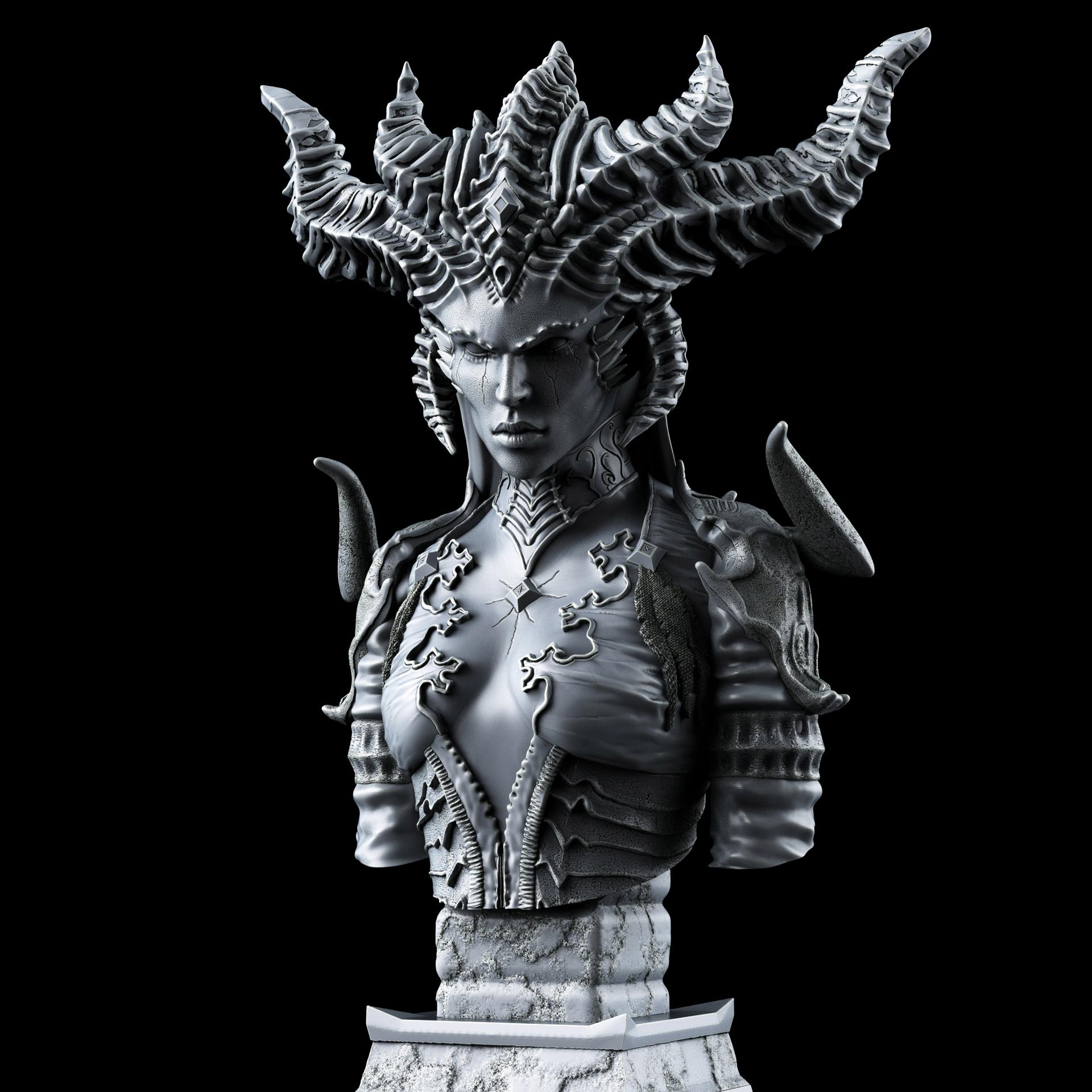 Lilith Bust (Pre Supported) 3d model