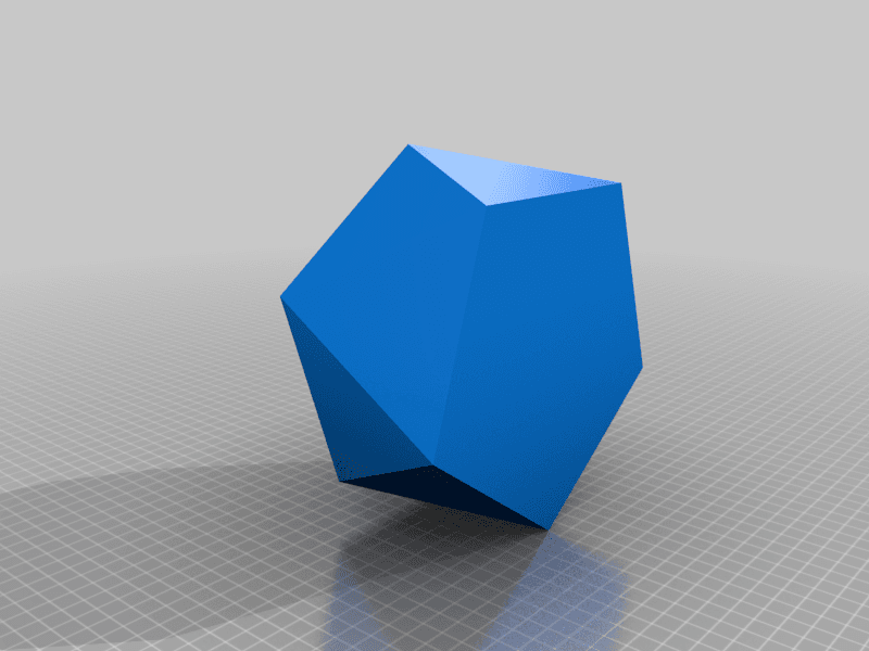 Icosahedron Blank D20 Collection 3d model