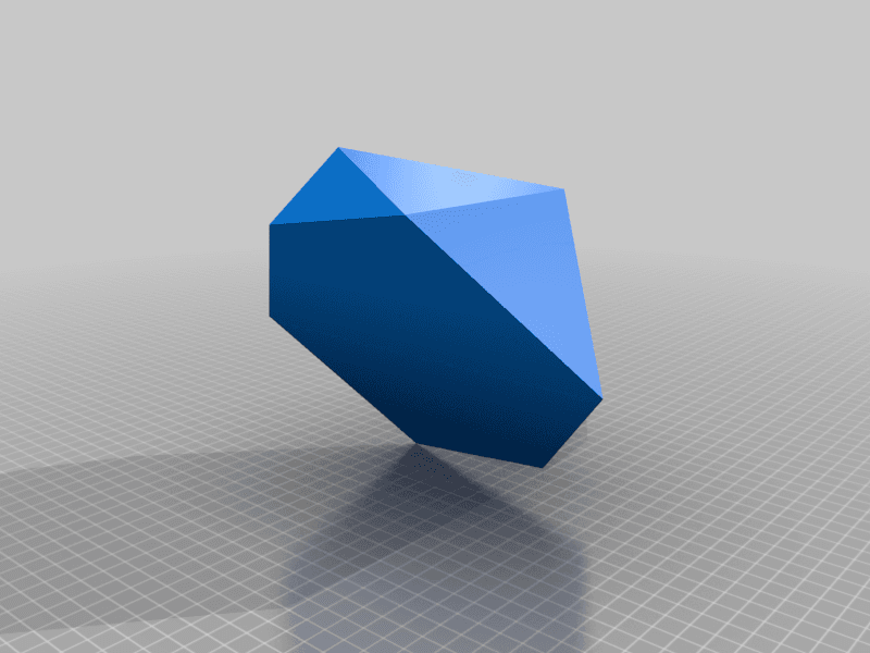 Icosahedron Blank D20 Collection 3d model