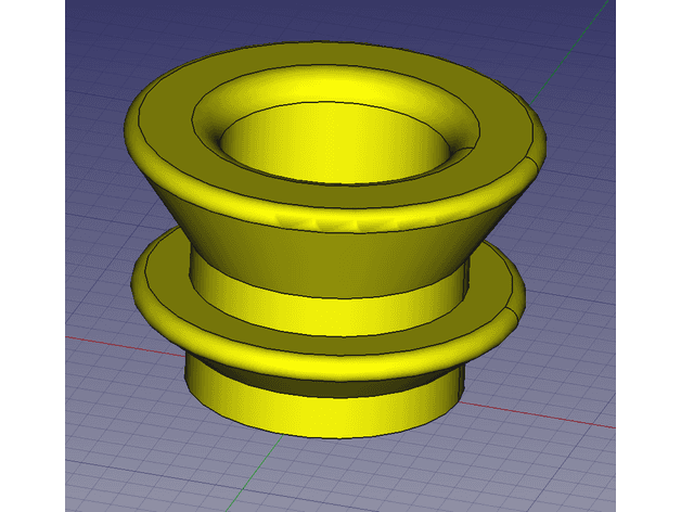 Easy print firewall grommet 3d model