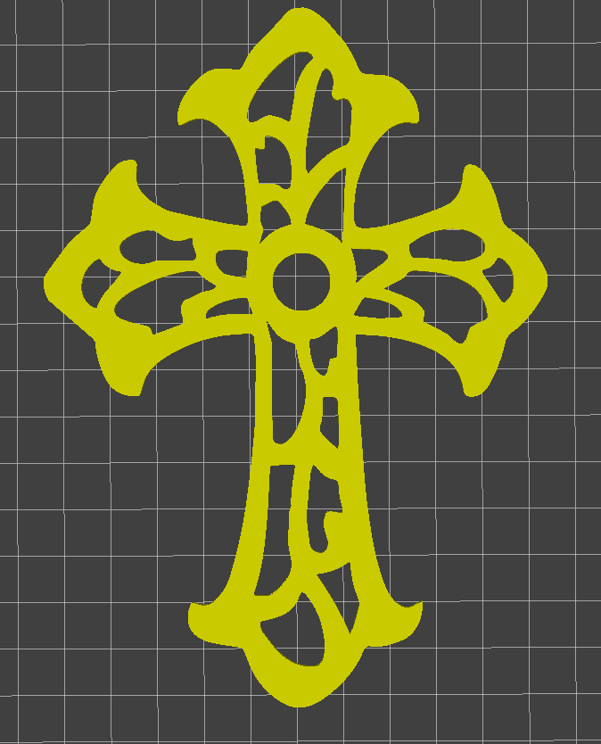 Fancy Cross 3d model