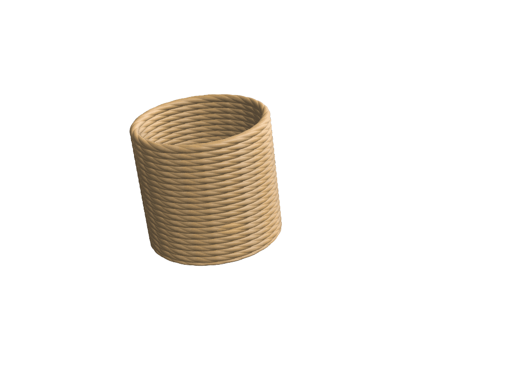 Rope Weave Planter combo 3d model