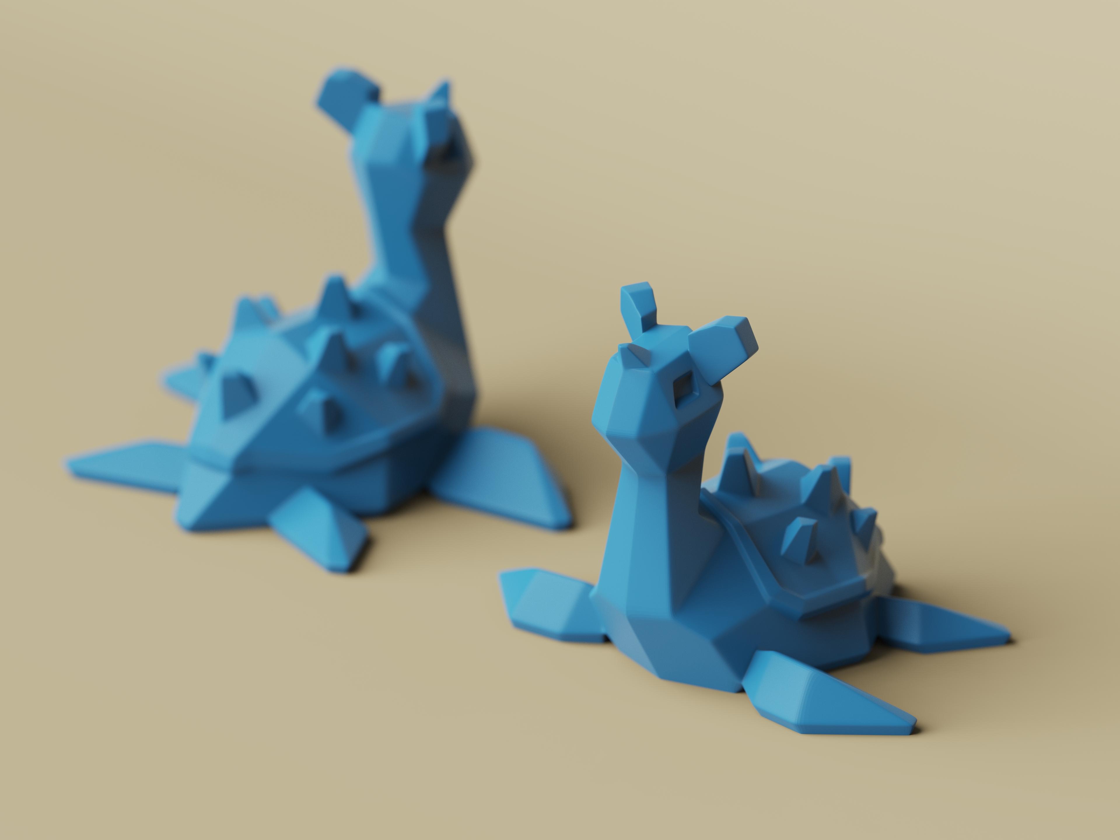 Low-poly Lapras 3d model