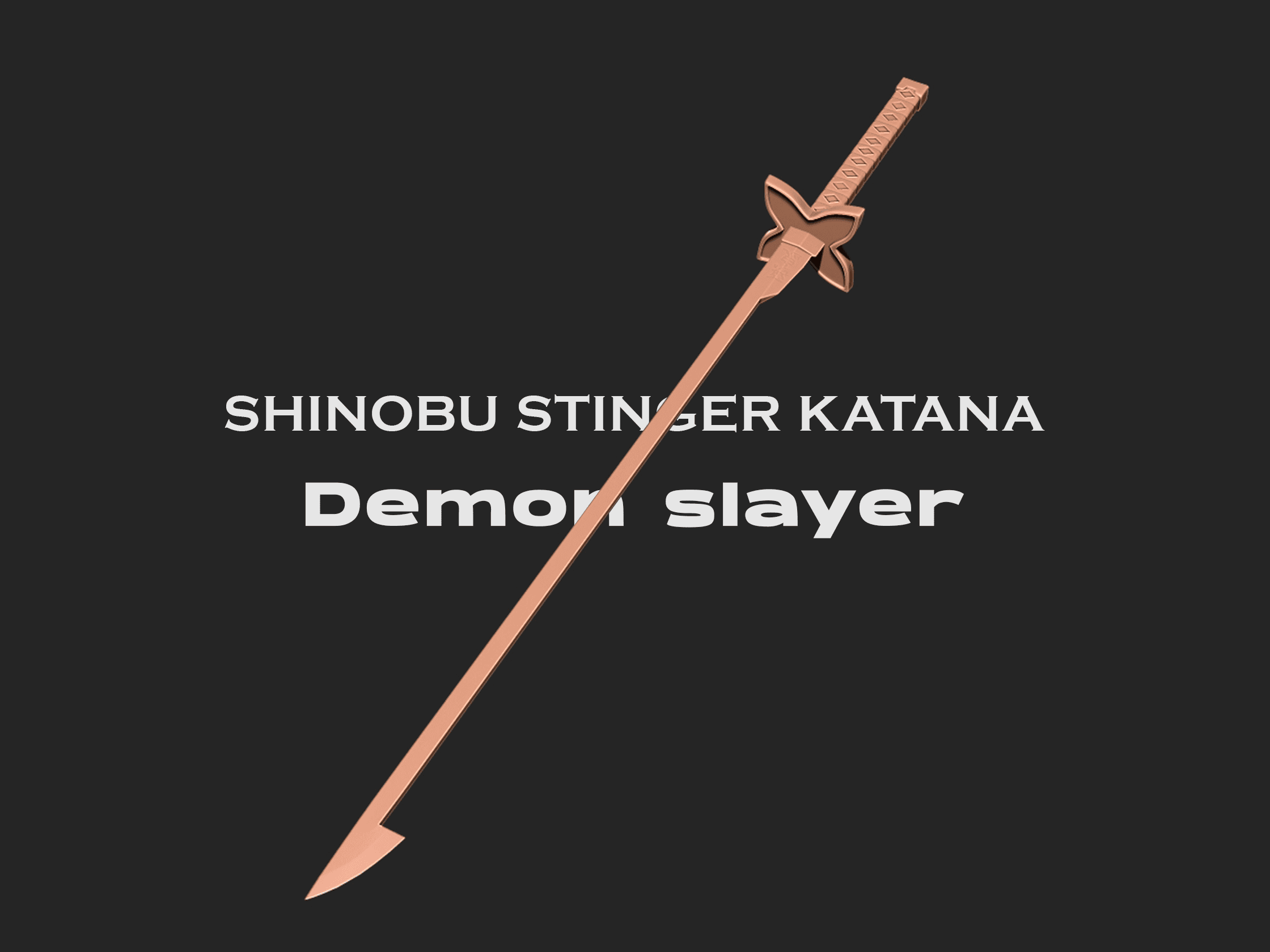 Shinobu stinger katana - Demon slayer 3D print model 3d model