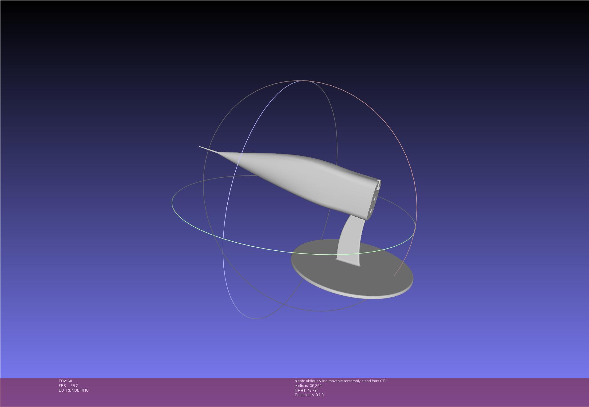 NASA AD-1 Oblique Wing Model 3d model