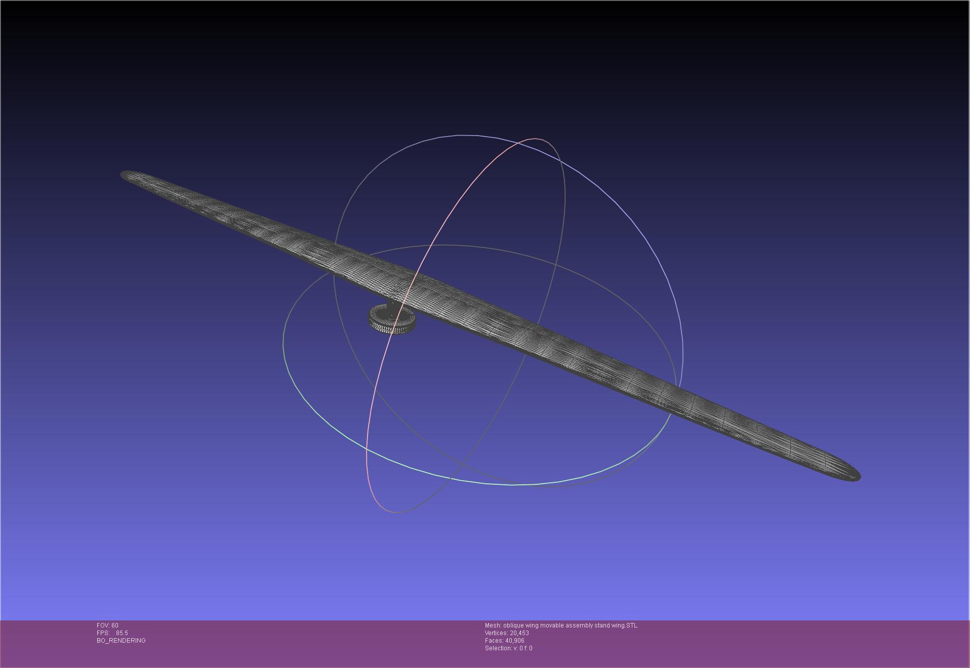 NASA AD-1 Oblique Wing Model 3d model