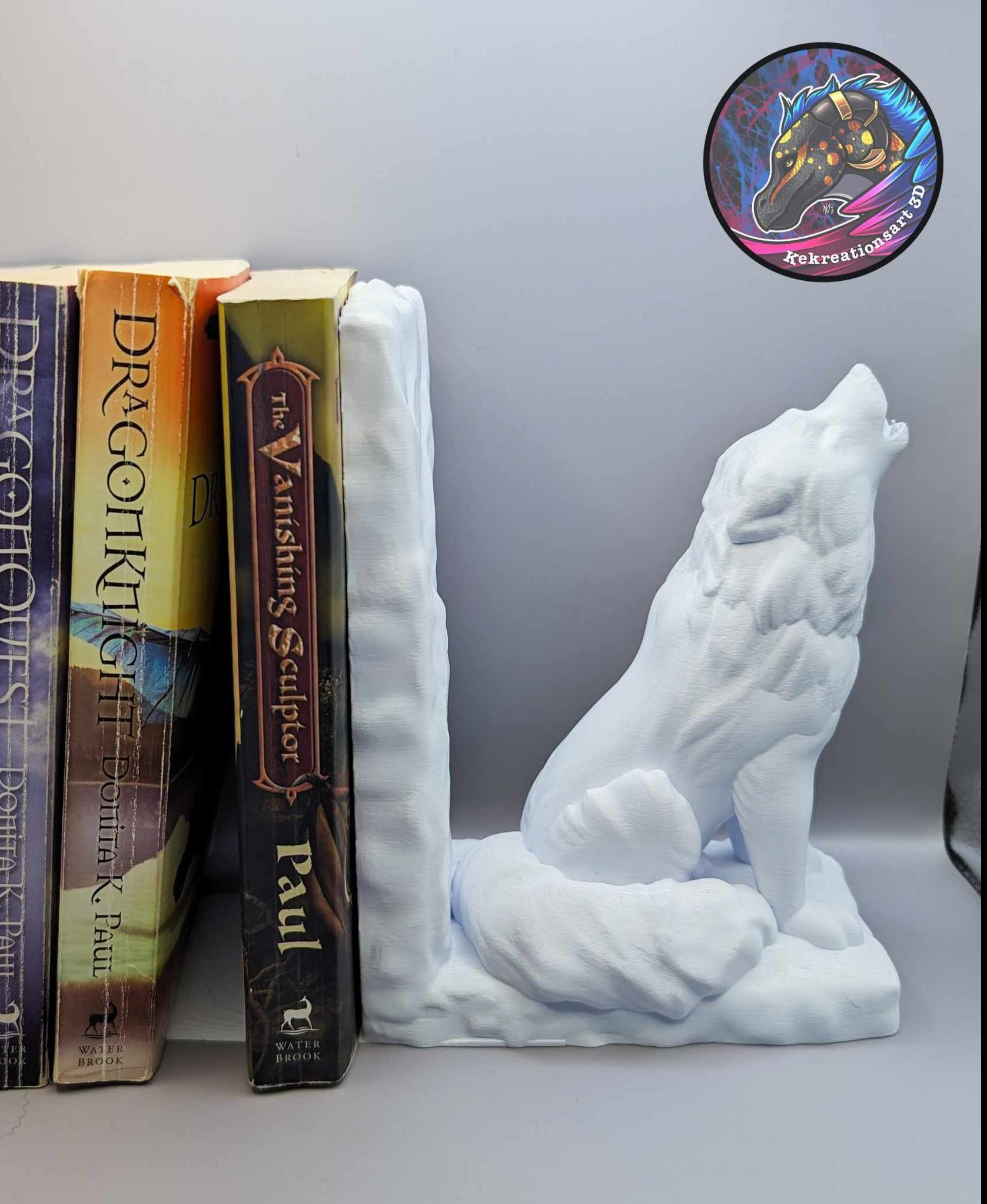 Wolf Bookend 3d model