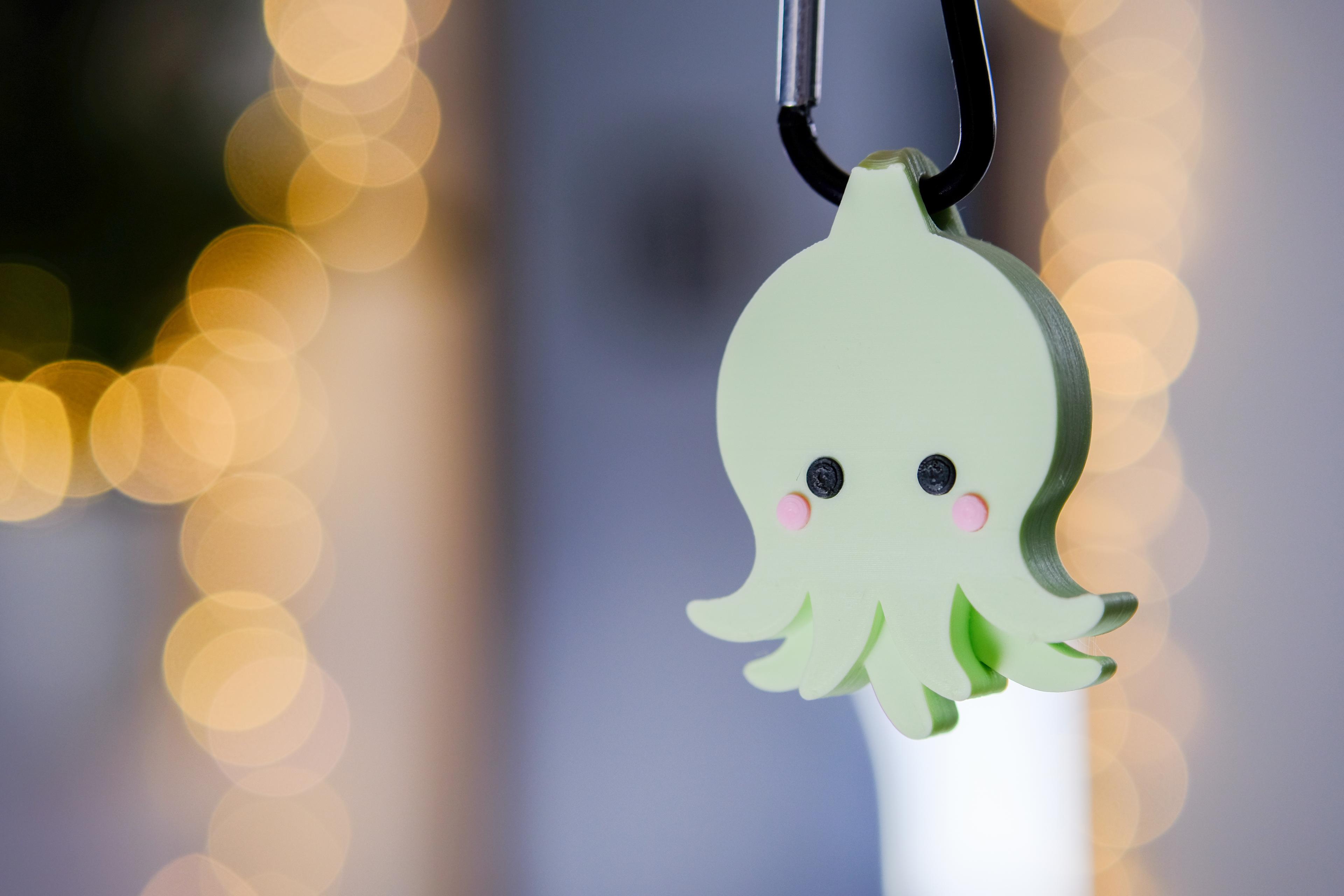 Kawaii Cthulhu Keychain - Holoprops 3d model