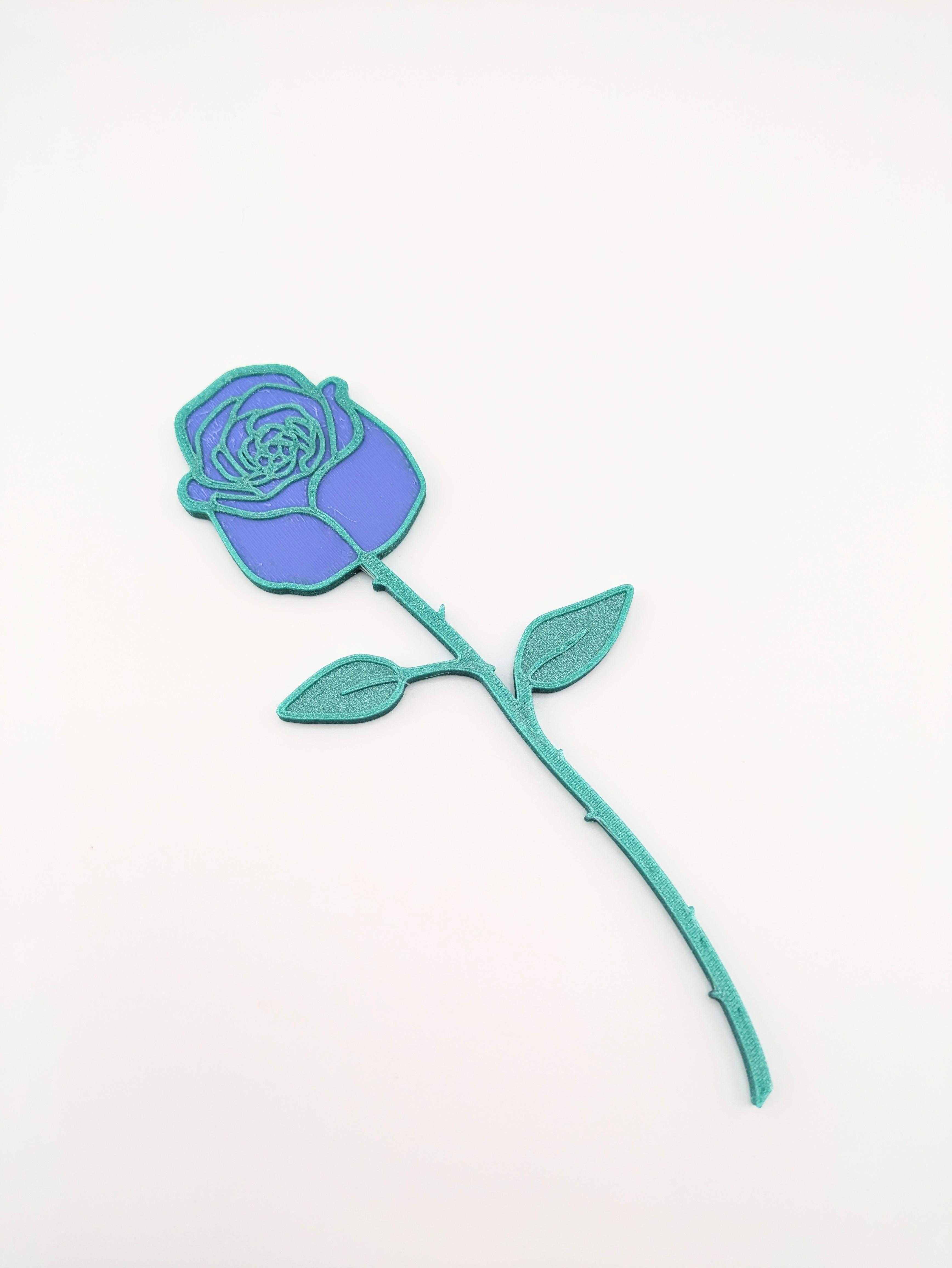 Flat Rose  3d model