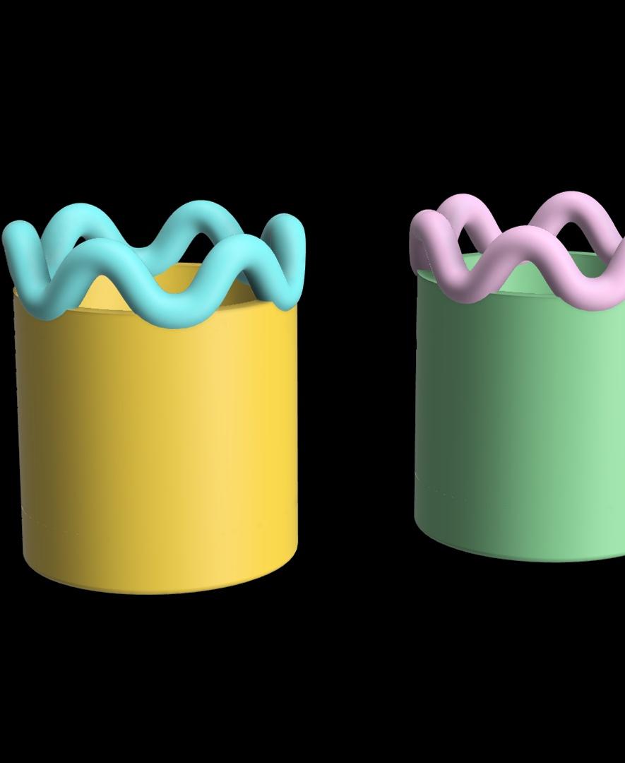 Twirly Vase / Planter 3d model