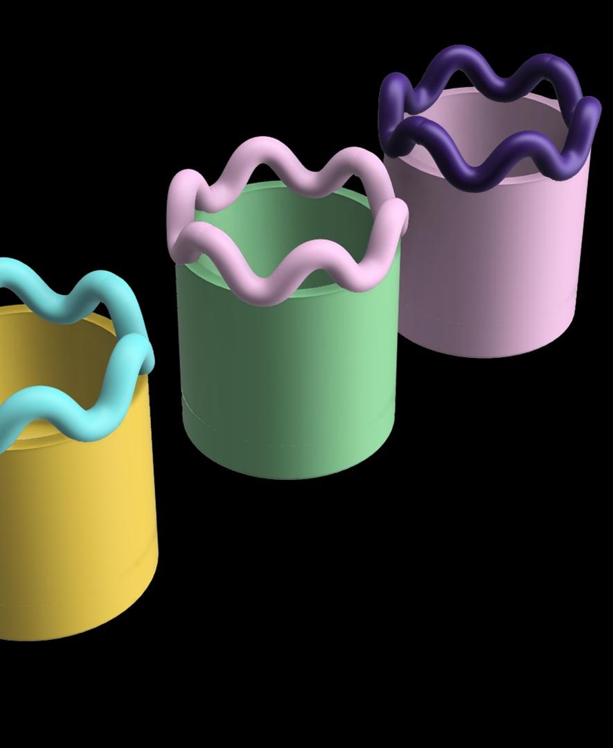 Twirly Vase / Planter 3d model